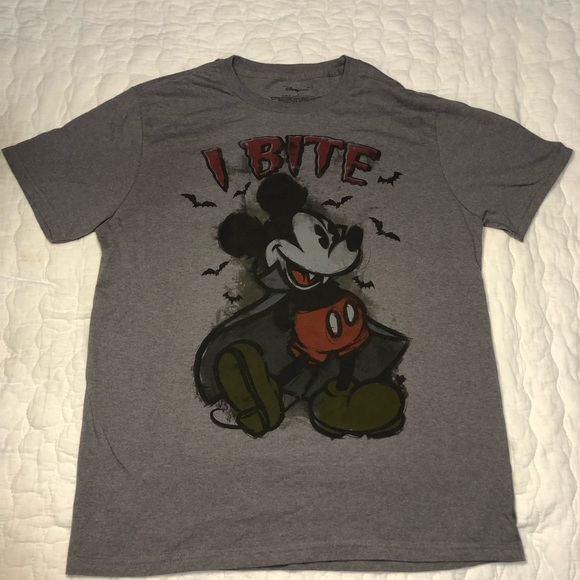 Disney Store Mens size L mickey shirt. Grey in colour. In excellent condition. - Picture 1 of 3